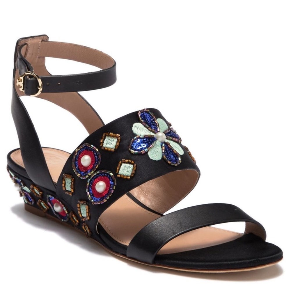 Tory Burch | Estella Leather Wedge Sandal size 9.5